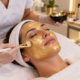 Gold facial treatment mask