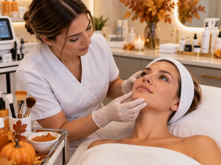Pumpkin facial consultation